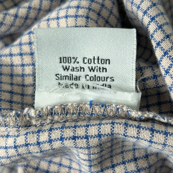 Ewa i Walla Blue Grey Check Relaxed Lagenlook Boheimian Avantgarde Dress Large - Picture 10 of 11